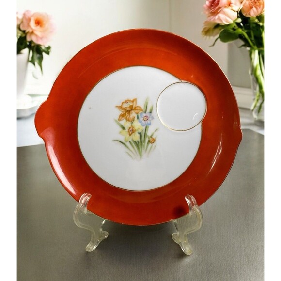 VTG Ucagco China Occupied Dessert Plate Marked Area For Teacup (not Included) 8" - Picture 1 of 10